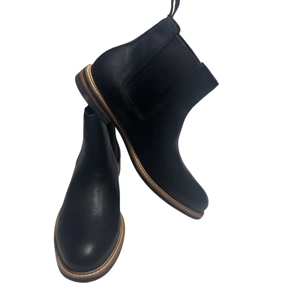 Nisolo All-Weather Chelsea Boots Men’s Size 13 Black Leather Slip-On